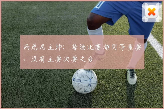 西悉尼主帅：每场比赛都同等重要，没有主要次要之分